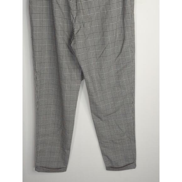 Zara Tafaluc Collection Black & White Plaid Paperbag High Waist Women XS Preppy - Picture 8 of 13